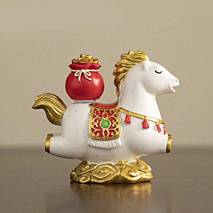 Buddha Stones del zodiaco chino, año del Caballo, personaje Fu, prosperidad, decoración del hogar - image 6
