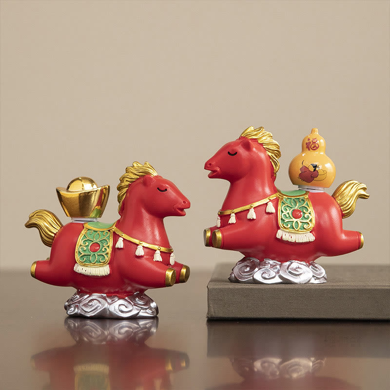 Buddha Stones del zodiaco chino, año del Caballo, personaje Fu, prosperidad, decoración del hogar - image 21