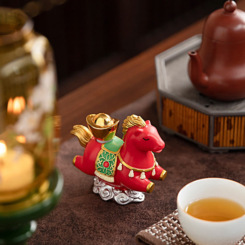 Buddha Stones del zodiaco chino, año del Caballo, personaje Fu, prosperidad, decoración del hogar - image 13