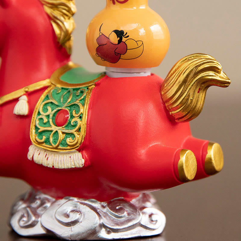 Buddha Stones del zodiaco chino, año del Caballo, personaje Fu, prosperidad, decoración del hogar - image 19