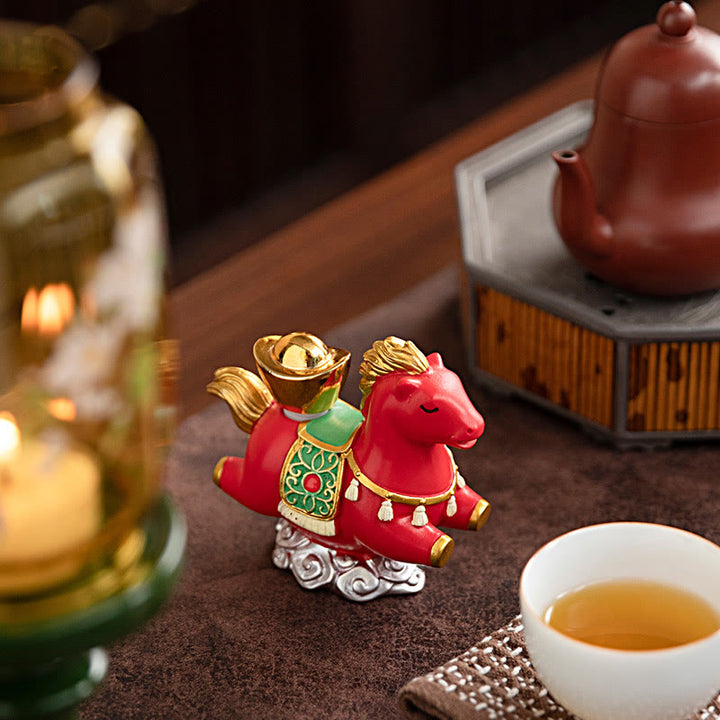 Buddha Stones del zodiaco chino, año del Caballo, personaje Fu, prosperidad, decoración del hogar - image 13