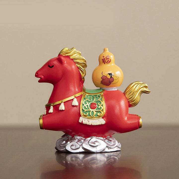 Buddha Stones del zodiaco chino, año del Caballo, personaje Fu, prosperidad, decoración del hogar - image 15