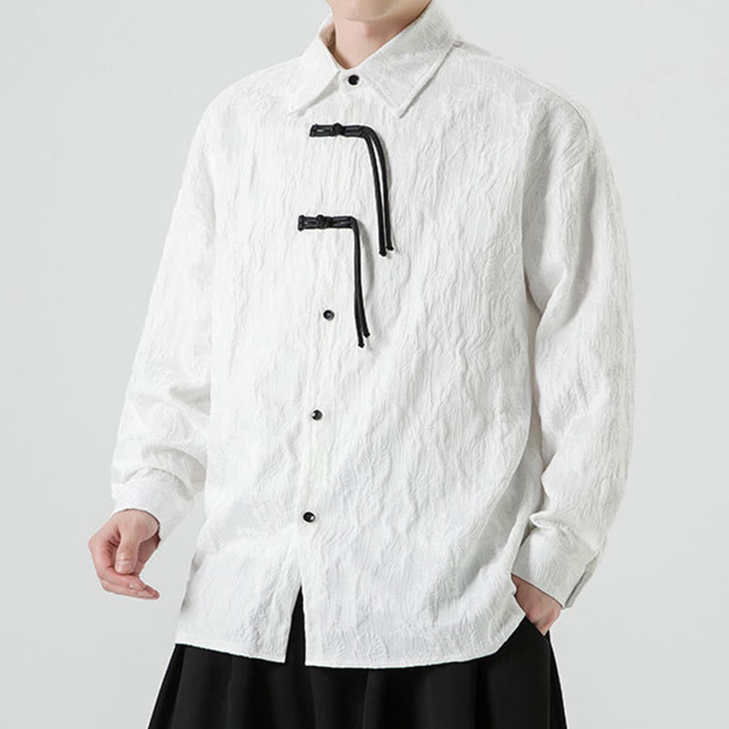 Chaqueta de traje Tang de manga larga para hombre con estampado de Buddha Stones - image 21