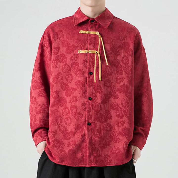 Chaqueta de traje Tang de manga larga para hombre con estampado de Buddha Stones - image 4