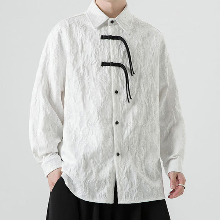 Chaqueta de traje Tang de manga larga para hombre con estampado de Buddha Stones - image 22