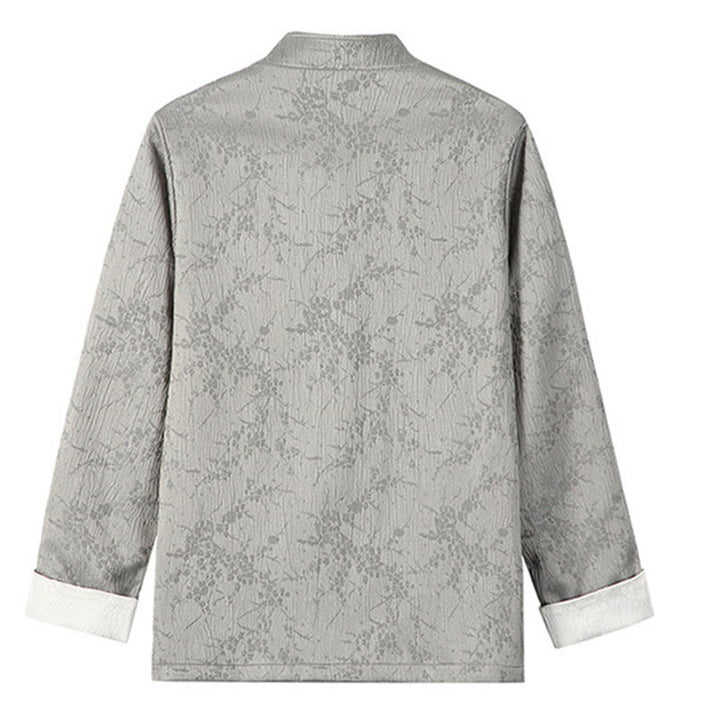Chaqueta de algodón para hombre, de manga larga, con cuello alto y bolsillos, con estampado de Buddha Stones en jacquard - image 10