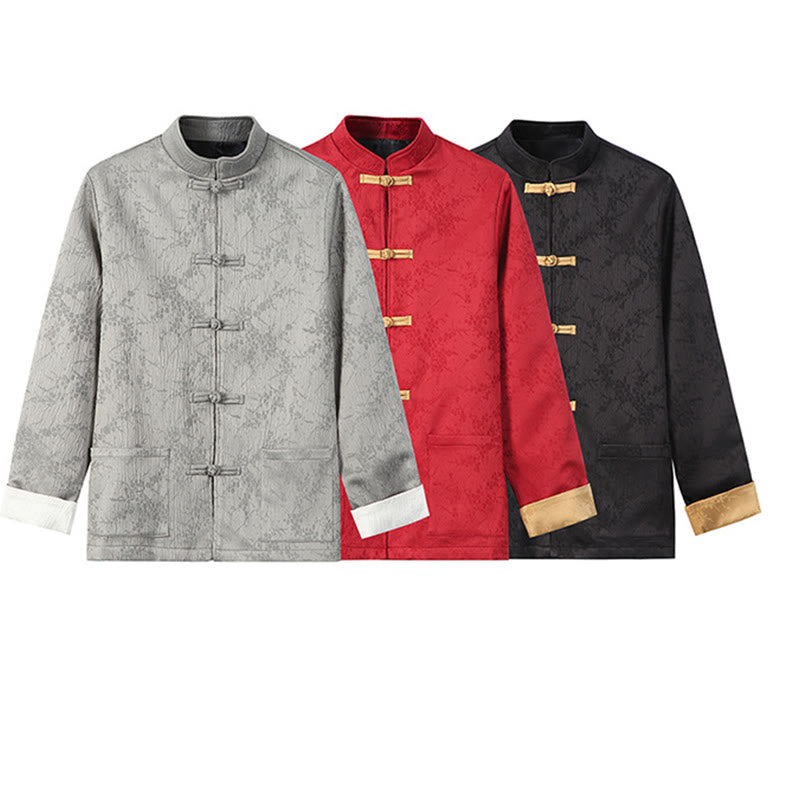 Chaqueta de algodón para hombre, de manga larga, con cuello alto y bolsillos, con estampado de Buddha Stones en jacquard - image 15