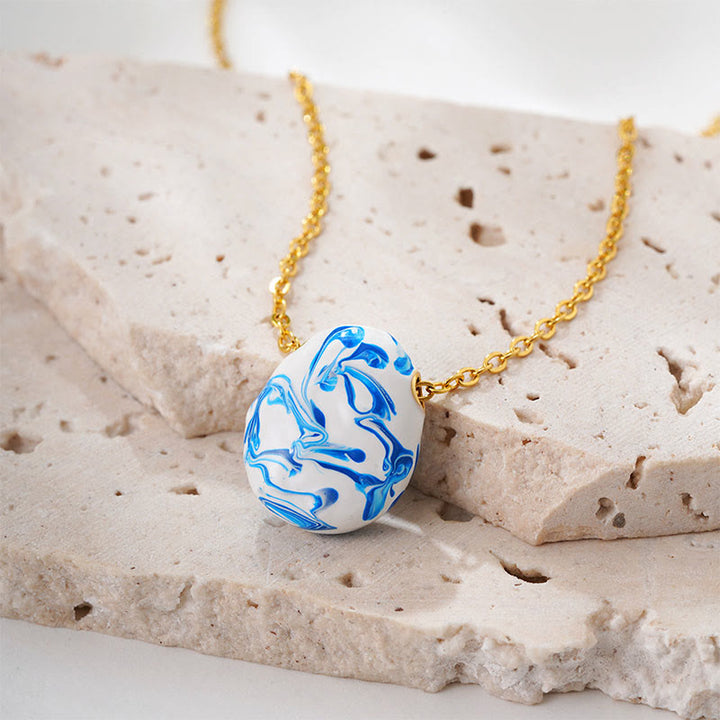 Collar con colgante de gota de agua de cobre con Buddha Stones para la curación de la riqueza - image 1