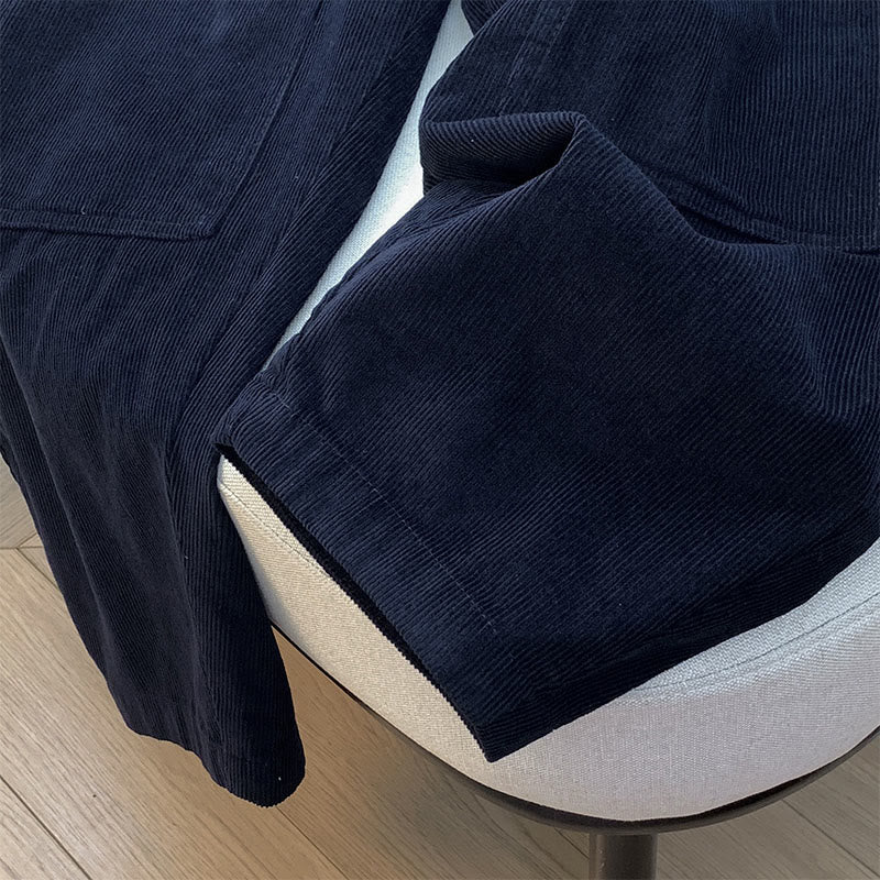 Pantalones harén de pana de algodón con cordón y bolsillos de Buddha Stones para mujer, otoño - image 5