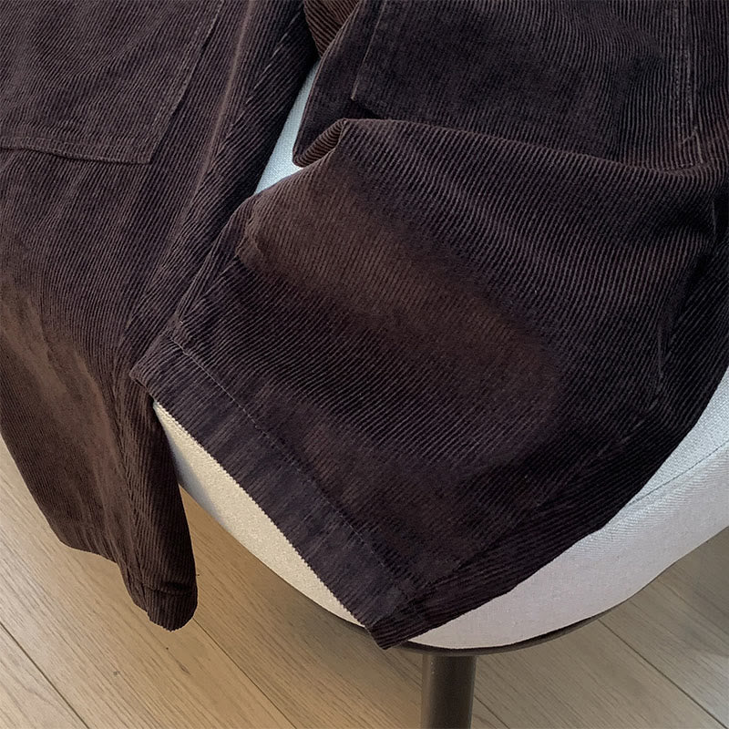 Pantalones harén de pana de algodón con cordón y bolsillos de Buddha Stones para mujer, otoño - image 2