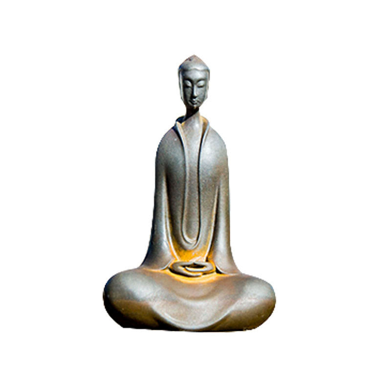 Buddha Stones Estatua de Resina Hecha a Mano de Buda Sakyamuni de Polvo de Hierro Oxidado Decoración para el Hogar - image 28