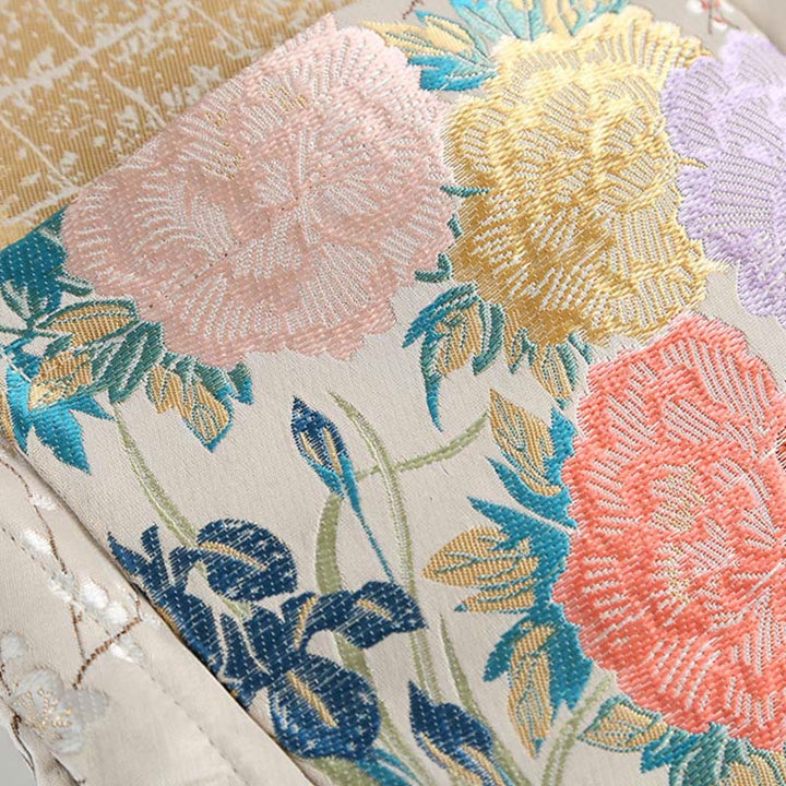 Chaqueta de manga larga para hombre con bolsillos , Buddha Stones, pato mandarín, peonía y rana con botones - image 9