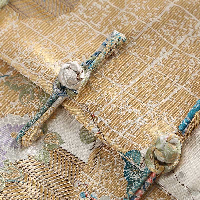 Chaqueta de manga larga para hombre con bolsillos , Buddha Stones, pato mandarín, peonía y rana con botones - image 10