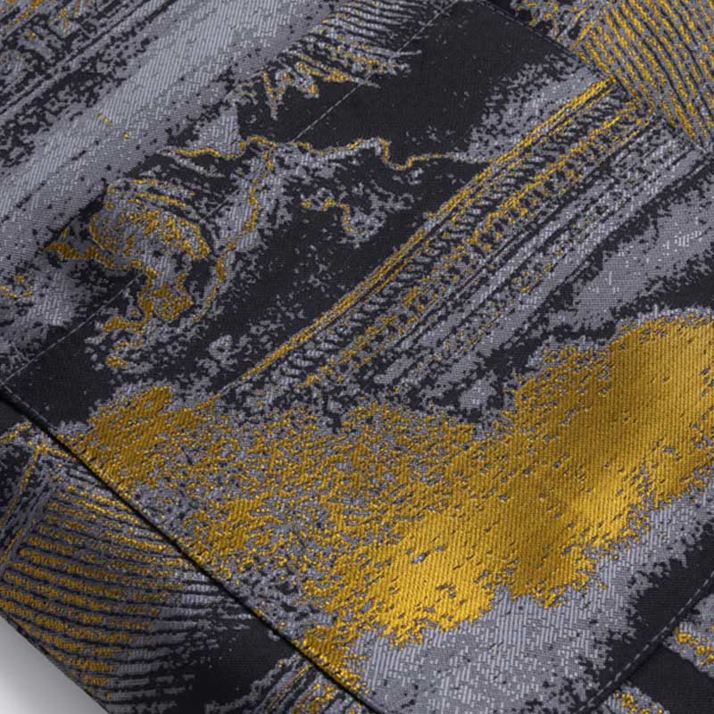 Chaqueta de manga larga con botones de rana para hombre, con bolsillos, con Buddha Stones, edificios antiguos, árboles - image 9