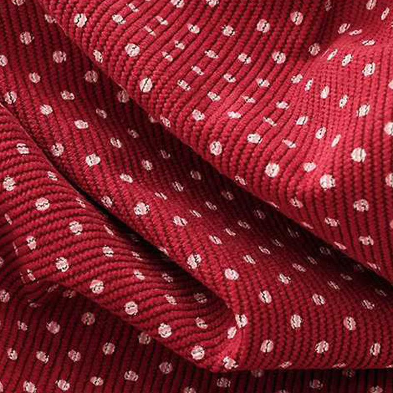 Pantalones anchos de cintura alta para mujer con estampado de puntos otoñales y Buddha Stones y bolsillos - image 9