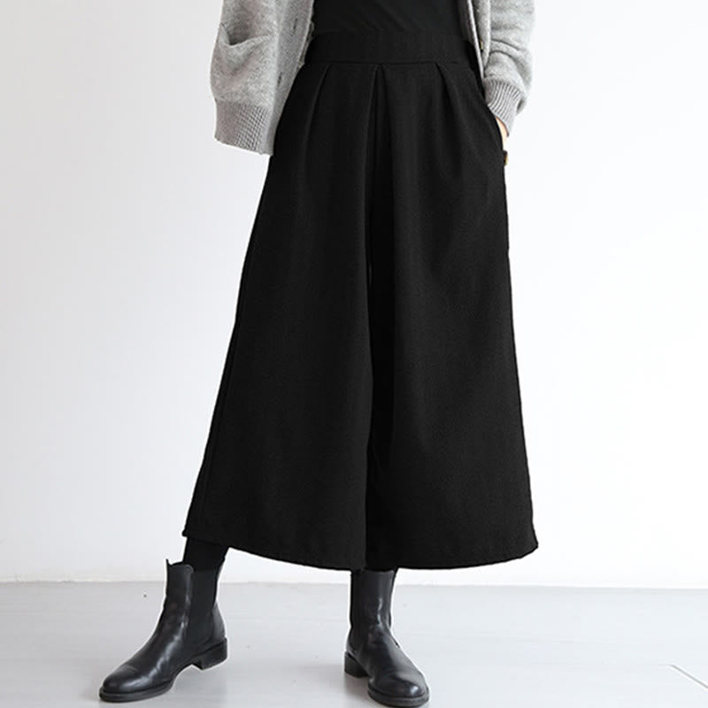 Pantalones Buddha Stones con cintura elástica y bolsillos para mujer, tallas 7-8 - Negro - US12, UK/AU16, EU44 (3XL) - image 14