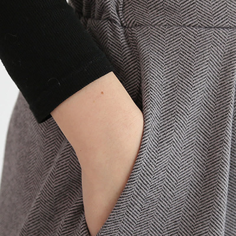 Pantalones Buddha Stones con cintura elástica y bolsillos para mujer, tallas 7-8 - image 9