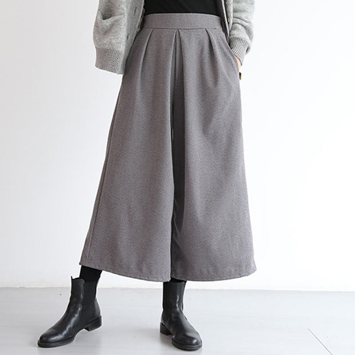 Pantalones Buddha Stones con cintura elástica y bolsillos para mujer, tallas 7-8 - image 4