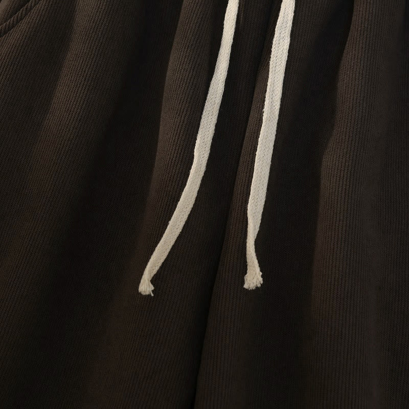 Pantalones anchos de pana de algodón con forro polar y bolsillos para mujer de Buddha Stones - image 8