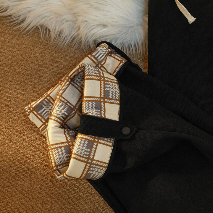 Pantalones anchos de pana de algodón con forro polar y bolsillos para mujer de Buddha Stones - image 22