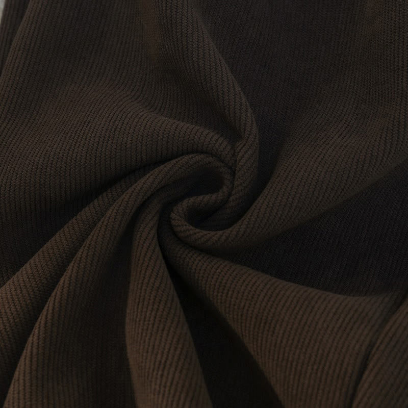 Pantalones anchos de pana de algodón con forro polar y bolsillos para mujer de Buddha Stones - image 23