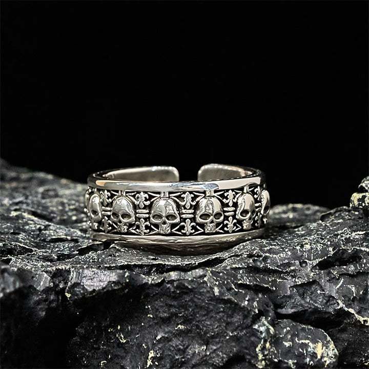 Anillo Nuevo Comienzo con Cráneo de Cobre de Buddha Stones, El Señor del Bosque Cadáver - image 2