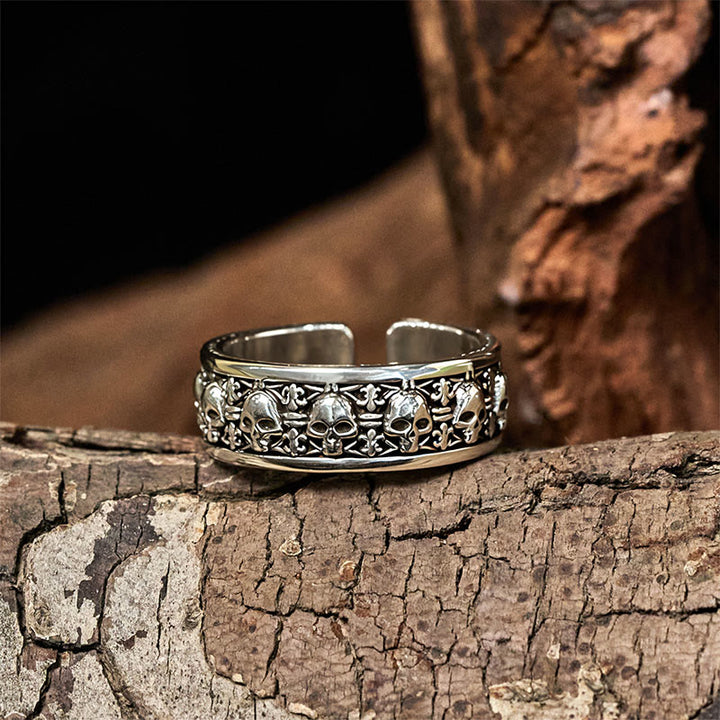 Anillo Nuevo Comienzo con Cráneo de Cobre de Buddha Stones, El Señor del Bosque Cadáver - image 8