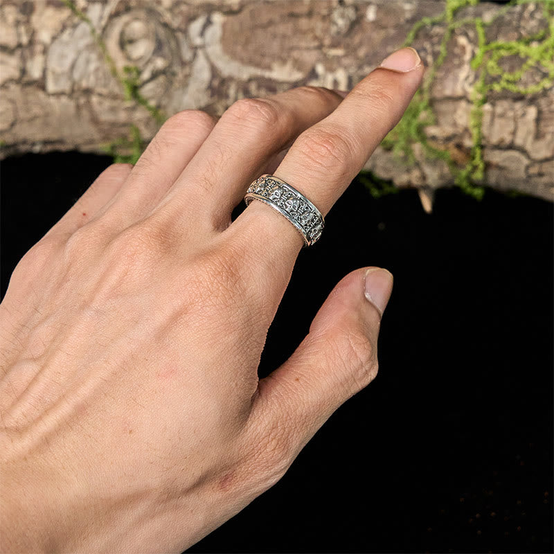 Anillo Nuevo Comienzo con Cráneo de Cobre de Buddha Stones, El Señor del Bosque Cadáver - image 4