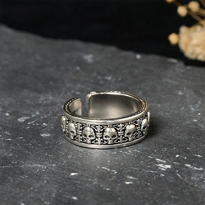 Anillo Nuevo Comienzo con Cráneo de Cobre de Buddha Stones, El Señor del Bosque Cadáver - image 3