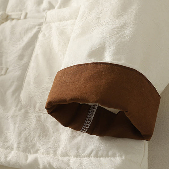 Chaqueta de manga larga con botones de rana y bolsillos para mujer de Buddha Stones - image 12