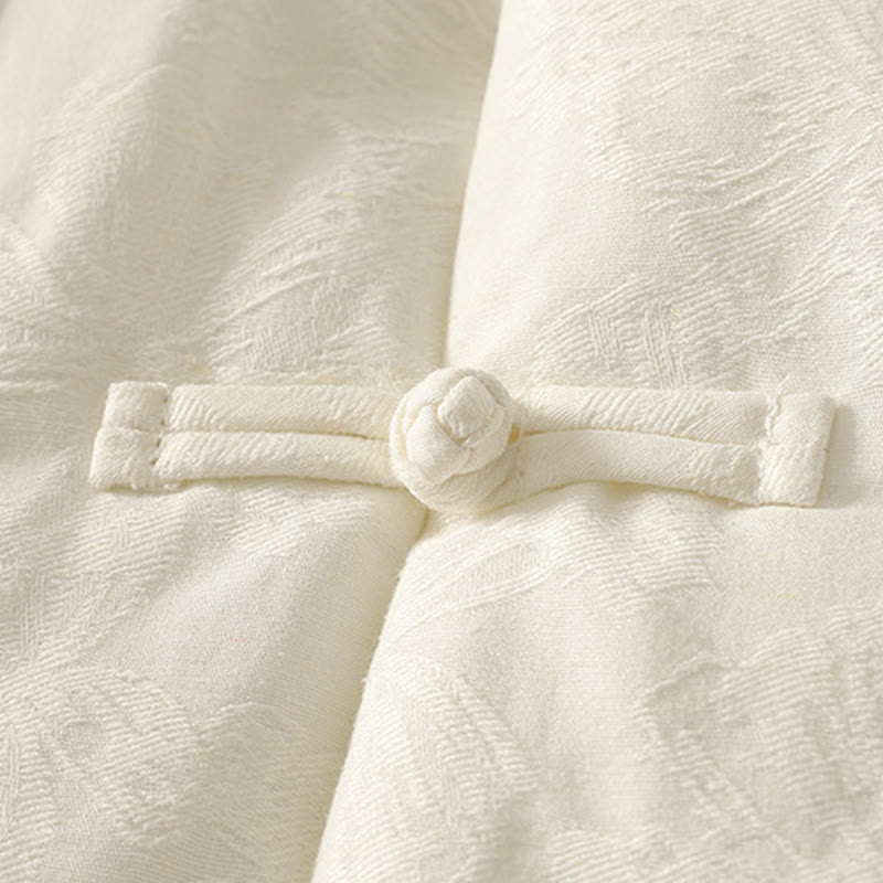 Chaqueta de manga larga con botones de rana y bolsillos para mujer de Buddha Stones - image 9