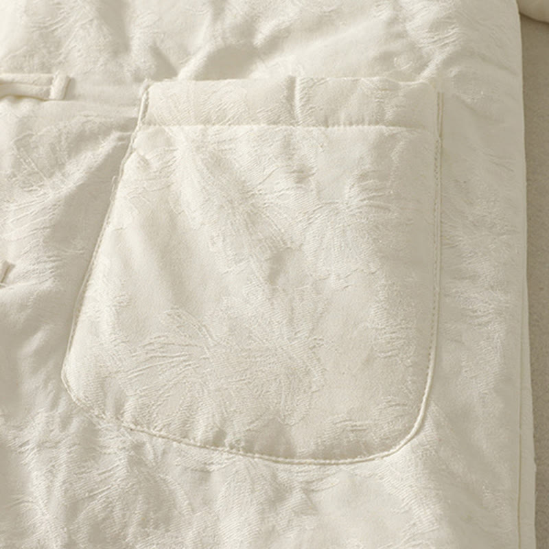 Chaqueta de manga larga con botones de rana y bolsillos para mujer de Buddha Stones - image 11