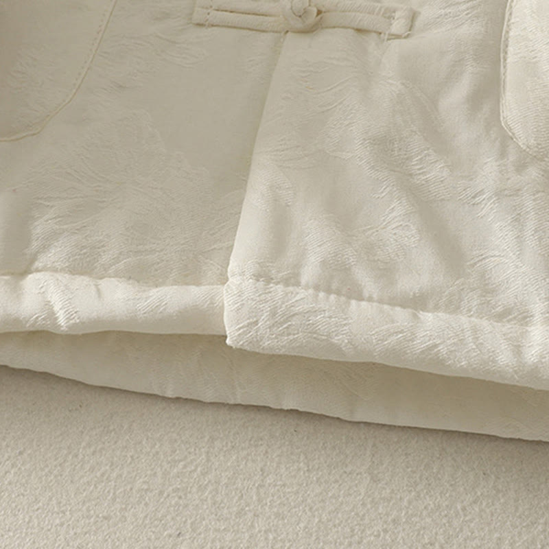 Chaqueta de manga larga con botones de rana y bolsillos para mujer de Buddha Stones - image 14