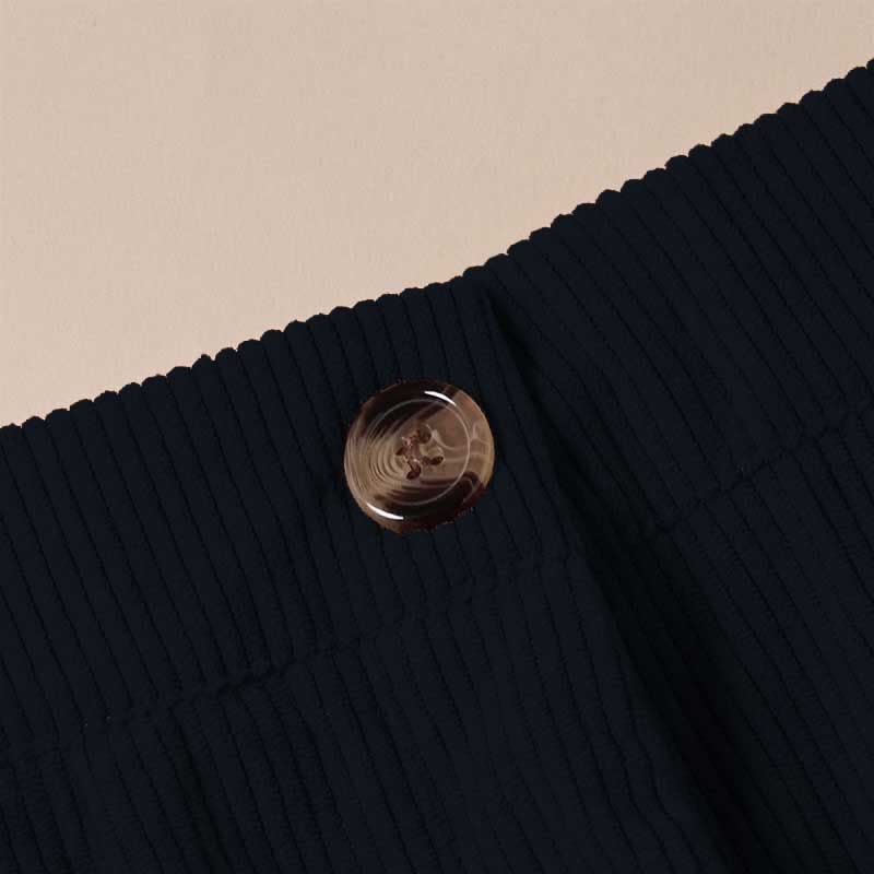 Pantalones casuales de pana rectos con bolsillos para mujer Buddha Stones - image 10