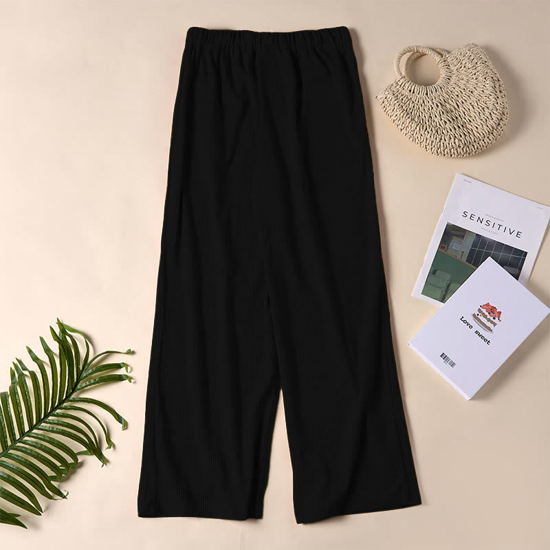 Pantalones casuales de pana rectos con bolsillos para mujer Buddha Stones - image 7