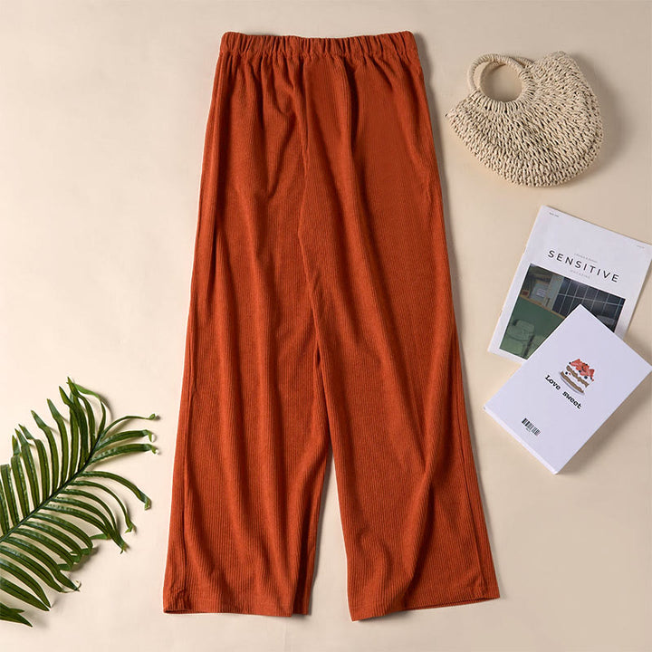 Pantalones casuales de pana rectos con bolsillos para mujer Buddha Stones - image 27