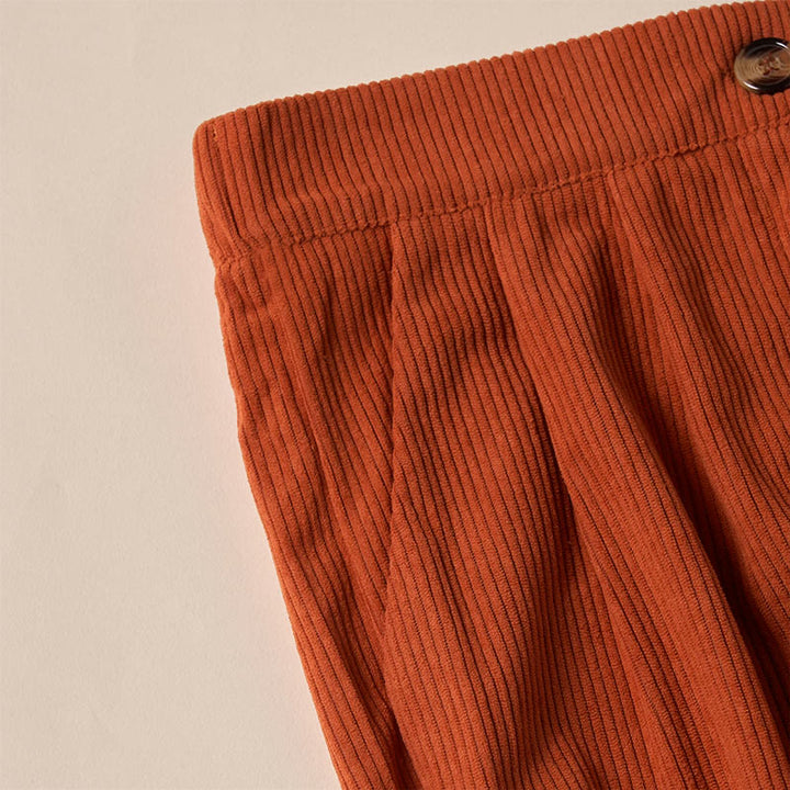 Pantalones casuales de pana rectos con bolsillos para mujer Buddha Stones - image 33