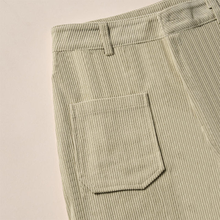 Pantalones anchos de pana y poliéster con botones y bolsillos para mujer de Buddha Stones - image 11