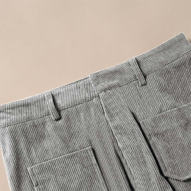 Pantalones anchos de pana y poliéster con botones y bolsillos para mujer de Buddha Stones - image 19