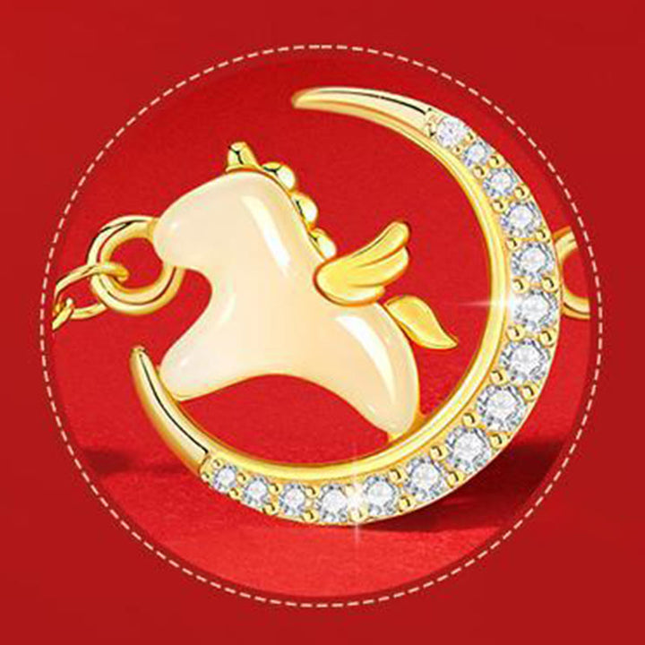 Pulsera de cuerda roja con circón y Buddha Stones, jade hetiano, año del caballo, plata de ley 925 - image 9