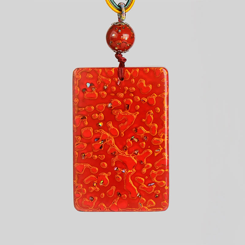 Collar con colgante de protección de sándalo, lacado artesanalmente con Buddha Stones - image 10