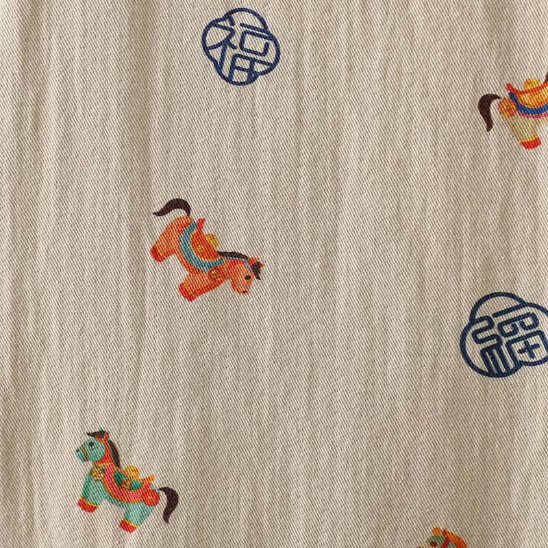 Chaqueta gruesa de algodón de manga larga para mujer con diseño de rana y botones con estampado de Buddha Stones y caballo Fu - image 12