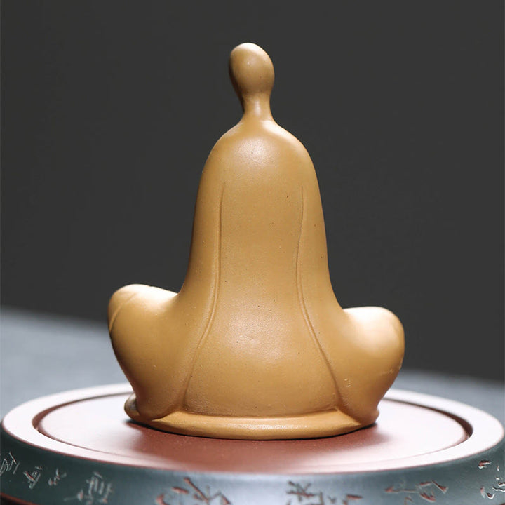 Estatua de cerámica de Buddha Stones de Buda, decoración zen para el hogar, 5 x 2,5 x 5,3 cm - image 8