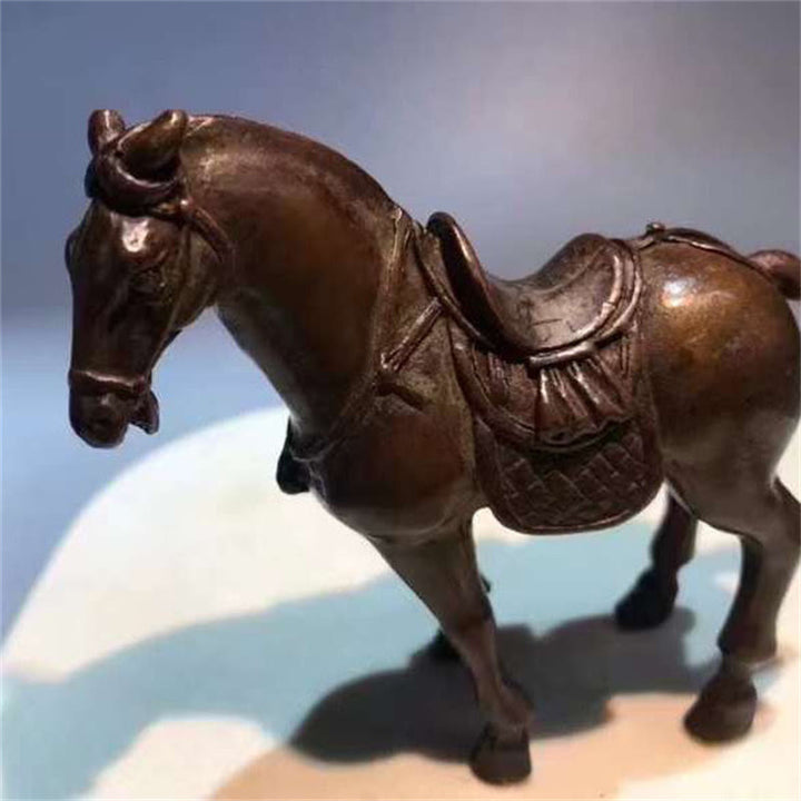 Buddha Stones del Año Antiguo del Caballo, aleación, decoración del hogar, 7,5 x 2,6 x 7 cm - image 1