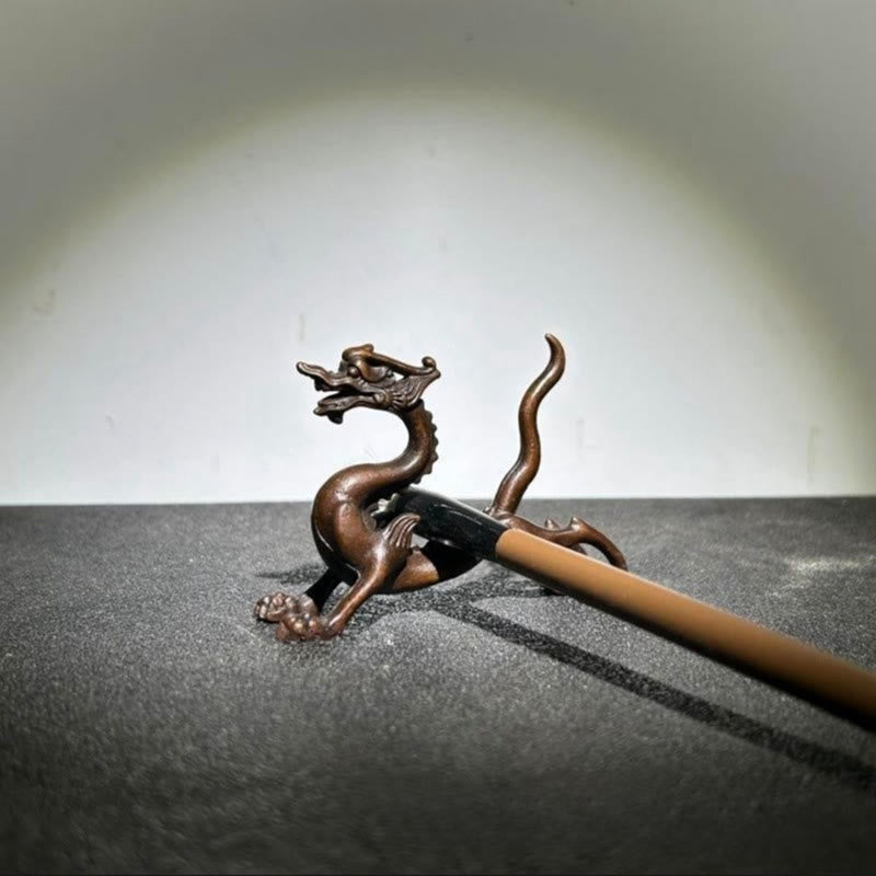 Mini dragón de aleación de Buddha Stones , piedra de protección para la suerte, decoración del hogar, 7,6 x 2,5 x 5,4 cm - image 4