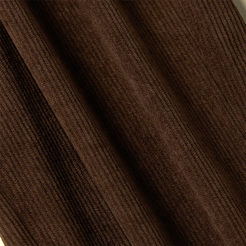 Pantalones de pana de color puro con bolsillos para mujer Buddha Stones Commute - image 8