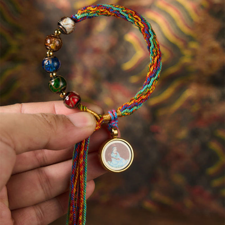 Pulsera de hilo con bendición de cinabrio y Buddha Stones de Buda Thangka del zodíaco chino - image 6