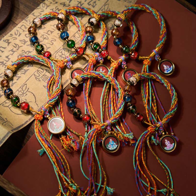 Pulsera de hilo con bendición de cinabrio y Buddha Stones de Buda Thangka del zodíaco chino - image 30
