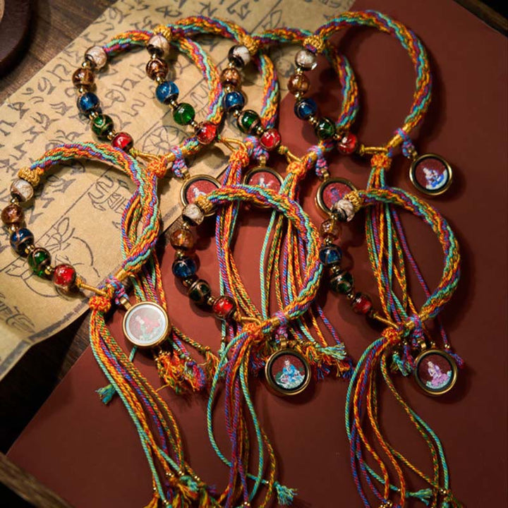 Pulsera de hilo con bendición de cinabrio y Buddha Stones de Buda Thangka del zodíaco chino - image 30