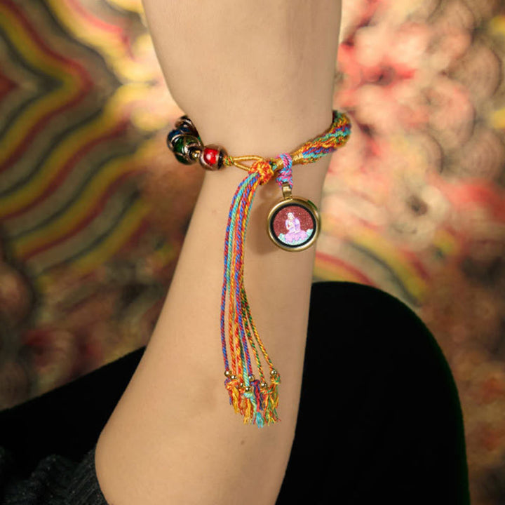 Pulsera de hilo con bendición de cinabrio y Buddha Stones de Buda Thangka del zodíaco chino - image 22